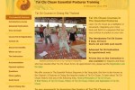 Bildschirmfoto der Website 'Tai Chi Thailand'